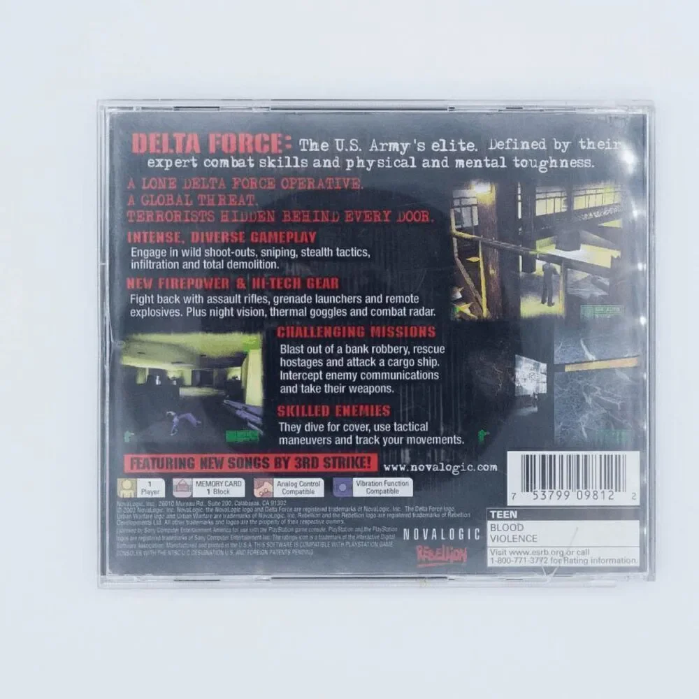 PlayStation 1 Delta Force Urban Warfare (Tested)